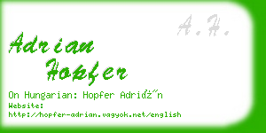 adrian hopfer business card